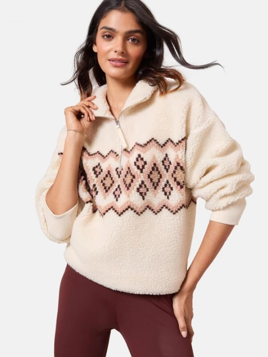Foto van product Friends Like These Trui beige / rosa / wit