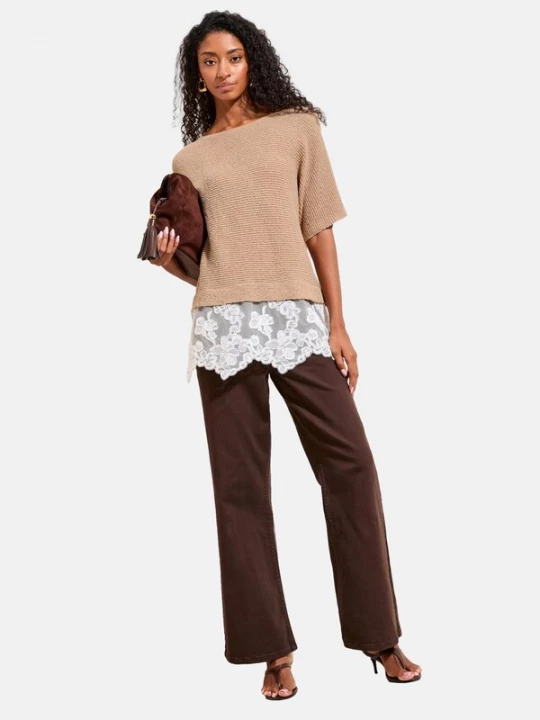 Foto van product Friends Like These Trui beige / wit