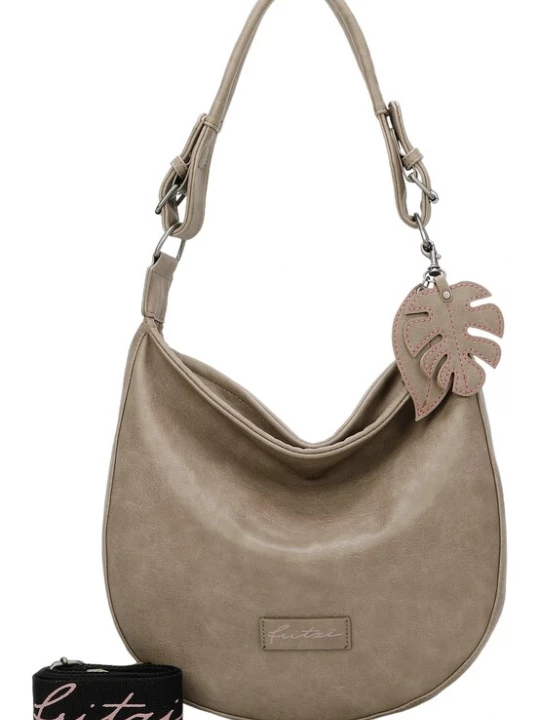 Foto van product Fritzi aus Preußen Schoudertas 'Eco Hobo' lichtbruin