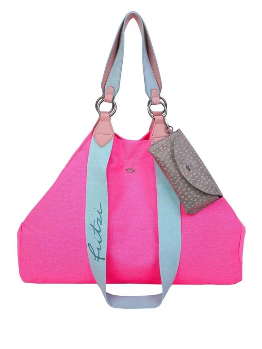 Foto van product Fritzi aus Preußen Shopper 'Izzy' blauw / grijs / neonroze