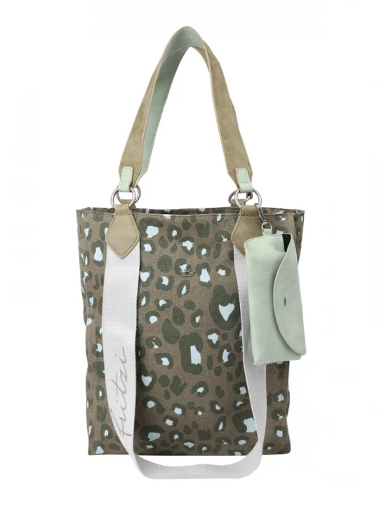 Foto van product Fritzi aus Preußen Shopper 'Izzy' lichtblauw / olijfgroen / donkergroen