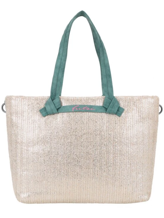 Foto van product Fritzi aus Preußen Shopper 'Limited Painted Straw' zilver