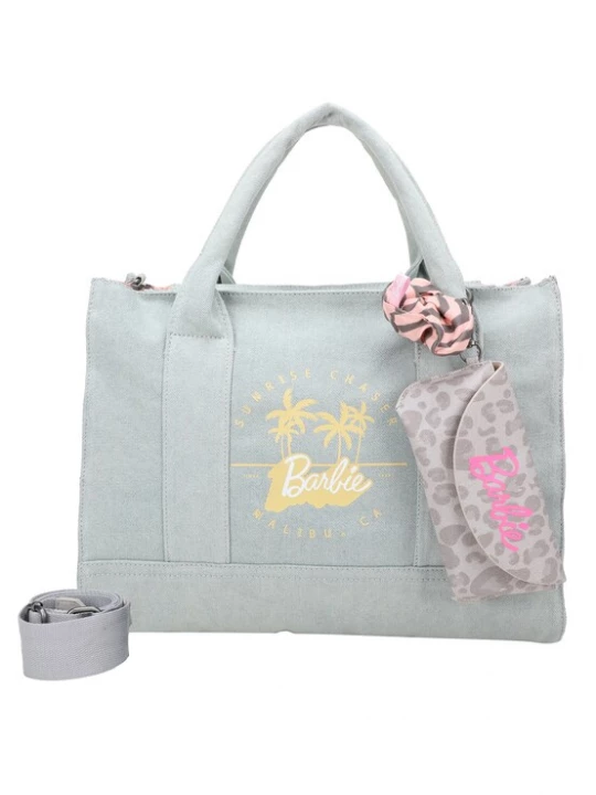 Foto van product Fritzi aus Preußen Shopper 'Malibu Denim Limited Barbie' lichtblauw / geel / pink