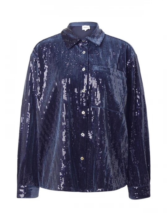 Foto van product FRNCH PARIS Blouse 'MAELLE' ultramarine blauw