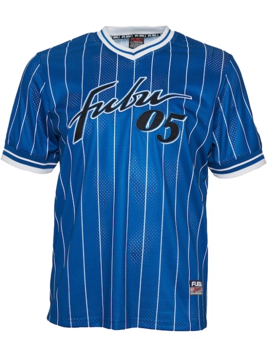 Foto van product FUBU Shirt azuur / zwart / wit