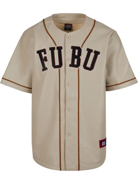 Foto van product FUBU Shirt beige / bruin / zwart / wit