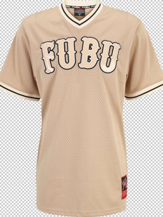 Foto van product FUBU Shirt beige / sand / wit