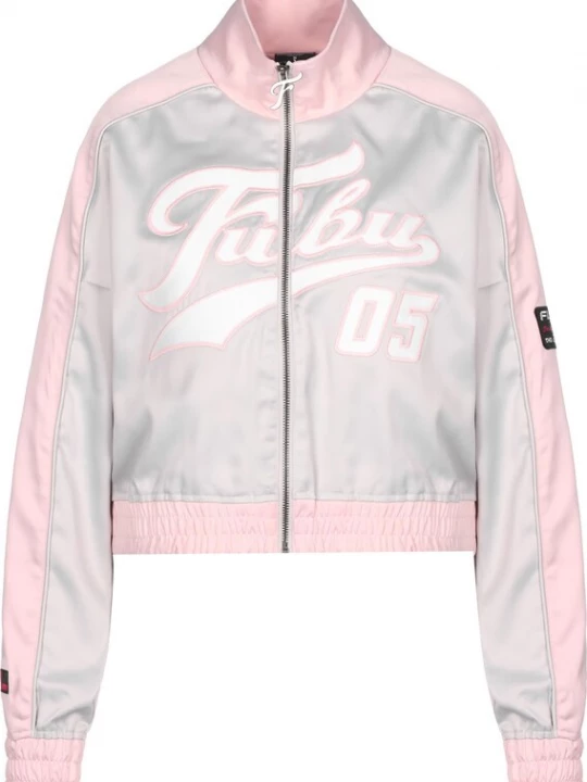 Foto van product FUBU Tussenjas zilvergrijs / rosa / zwart / wit