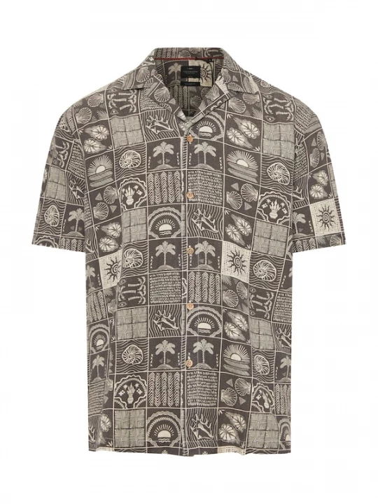 Foto van product Funky Buddha Overhemd bruin