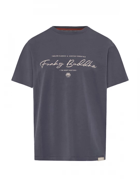 Foto van product Funky Buddha Shirt beige / donkergrijs
