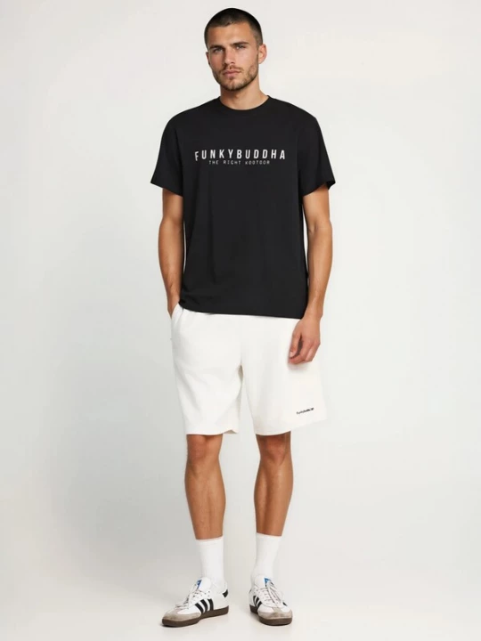 Foto van product Funky Buddha Shirt zwart / wit