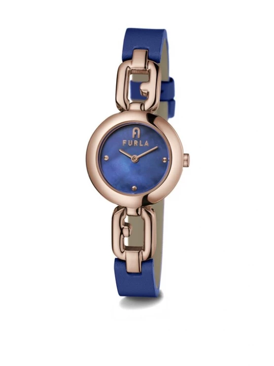 Foto van product FURLA Analoog horloge 'ARCO CHAIN' donkerblauw / goud
