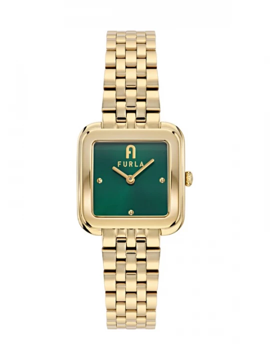 Foto van product FURLA Analoog horloge 'Diamante' goud / donkergroen