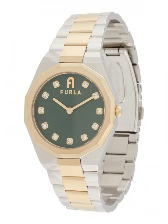 Foto van product FURLA Analoog horloge goud / smaragd / zilver / transparant