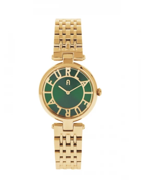 Foto van product FURLA Analoog horloge 'NEW CLUB' goud / groen
