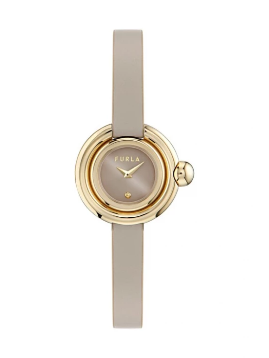 Foto van product FURLA Analoog horloge 'Piercing' donkerbeige / goud