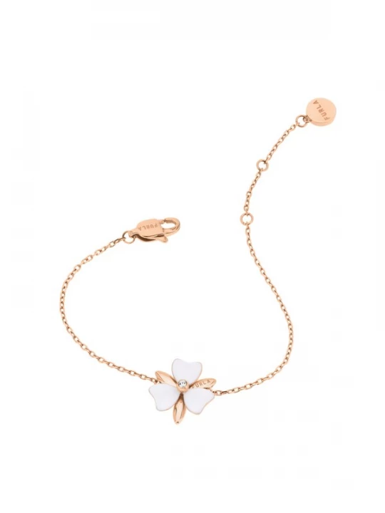 Foto van product Furla Jewellery Armband 'Flora' rose-goud / wit