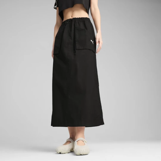 Foto van product FUTURE.PUMA.ARCHIVE geweven afritsrok voor Dames, Zwart