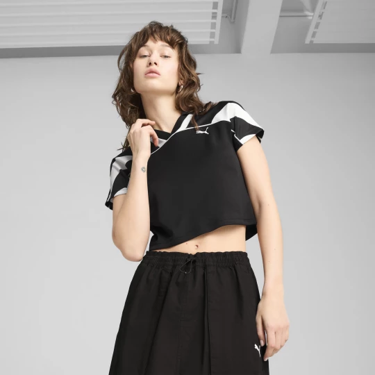 Foto van product FUTURE.PUMA.ARCHIVE voetbalshirt Baby-T-shirt voor Dames, Zwart / Wit