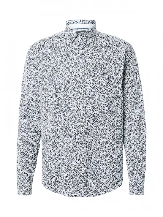 Foto van product FYNCH-HATTON Overhemd 'Essential' navy / wit