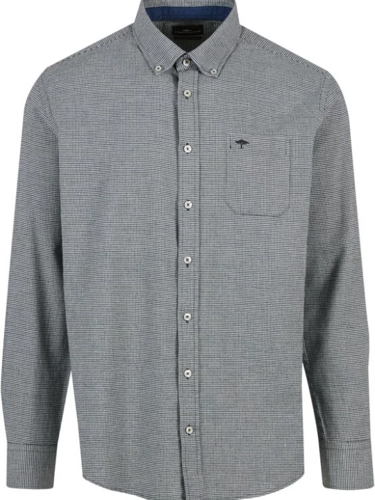 Foto van product FYNCH-HATTON Overhemd 'Houndstooth' grijs