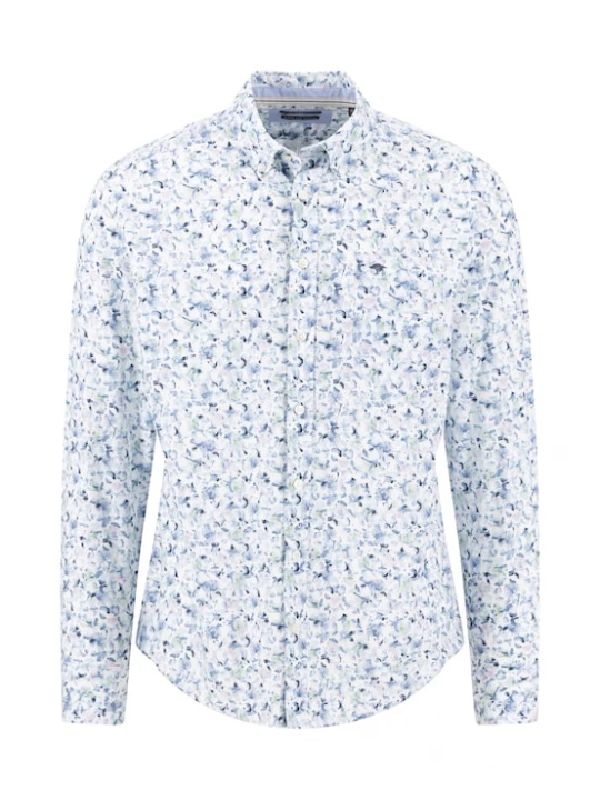 Foto van product FYNCH-HATTON Overhemd navy / smoky blue / wit