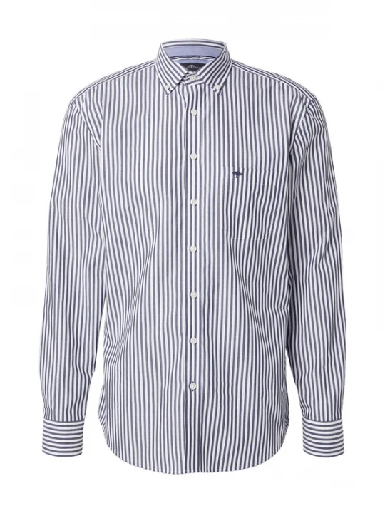 Foto van product FYNCH-HATTON Overhemd navy / wit