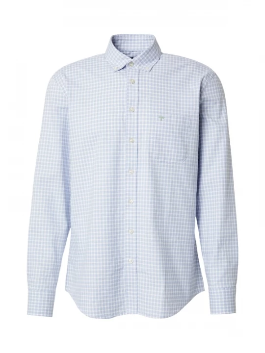 Foto van product FYNCH-HATTON Overhemd pastelblauw / wit