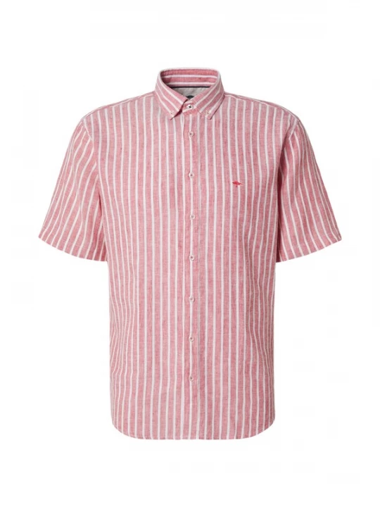 Foto van product FYNCH-HATTON Overhemd rood gemêleerd / wit