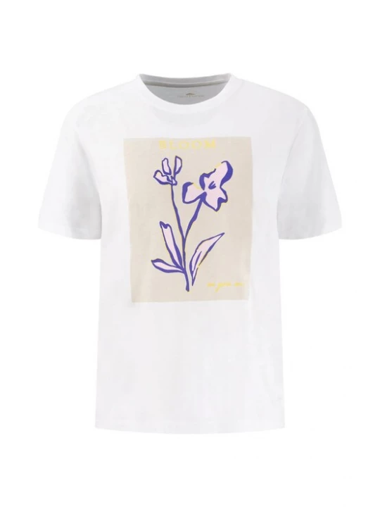Foto van product FYNCH-HATTON Shirt beige / lichtlila / wit