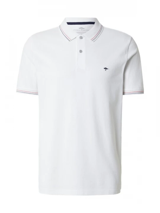 Foto van product FYNCH-HATTON Shirt navy / kersrood / wit