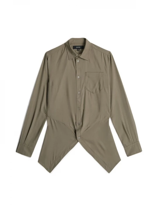 Foto van product G-STAR Blouse 'Slim Kick Long Sleeve Shirt' lichtbruin