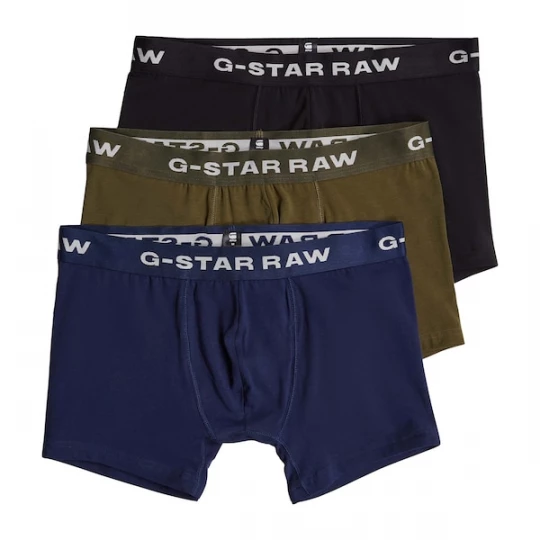 Foto van product G-STAR Boxershorts donkerblauw / olijfgroen / zwart / wit