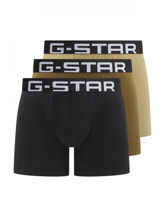 Foto van product G-STAR Boxershorts 'OAK' kaki / olijfgroen / zwart / wit