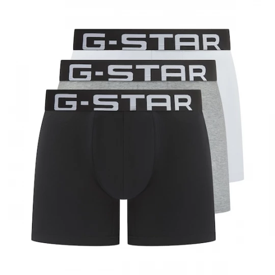 Foto van product G-STAR Boxershorts 'Oak' lichtgrijs / grijs gemêleerd / zwart / wit