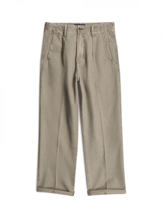 Foto van product G-STAR Broek 'Pleated Chino Relaxed' bruin