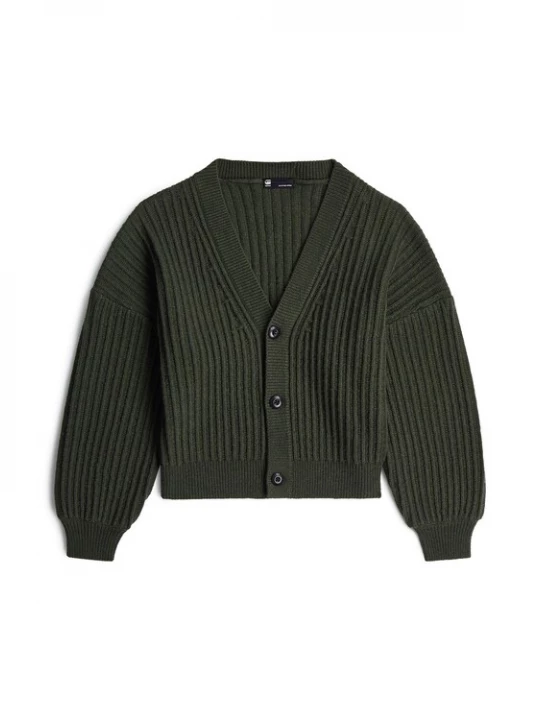 Foto van product G-STAR Gebreid vest 'Loose Cardigan' donkergroen