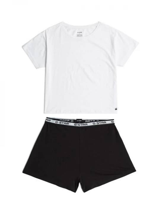 Foto van product G-STAR Korte pyjama zwart / wit