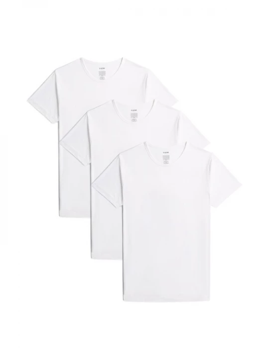 Foto van product G-STAR Onderhemd 'T-Shirt Crew 3-Pack' wit