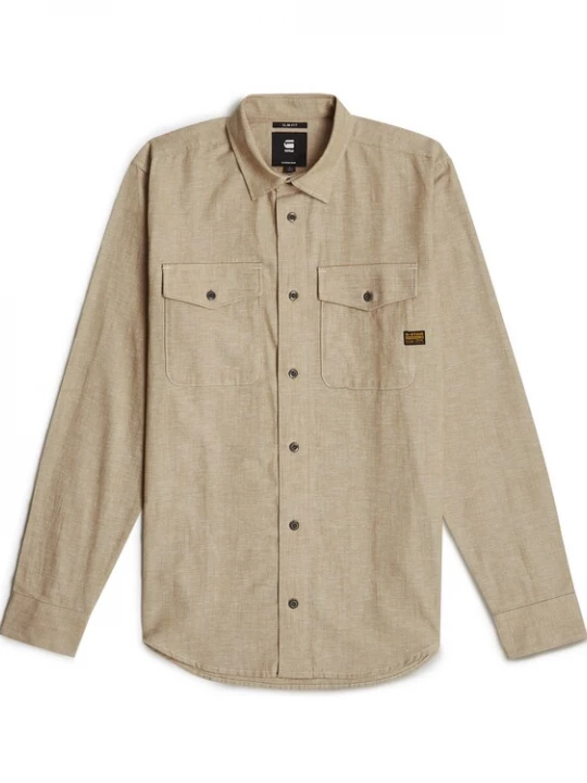 Foto van product G-STAR Overhemd beige gemêleerd