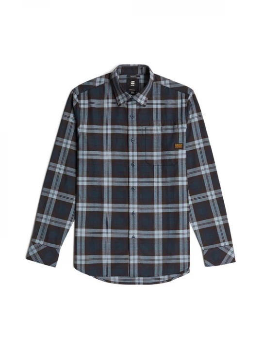Foto van product G-STAR Overhemd 'Bristum 2.0' blauw / nachtblauw / grijs