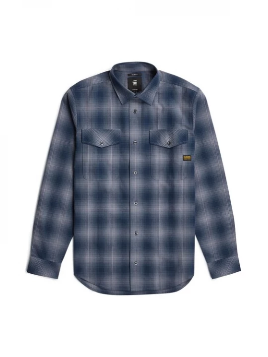 Foto van product G-STAR Overhemd 'Marine' blauw / grijs