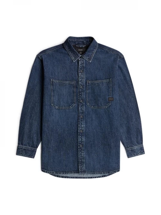 Foto van product G-STAR Overhemd 'Relaxed 2-Pocket Shirt' donkerblauw