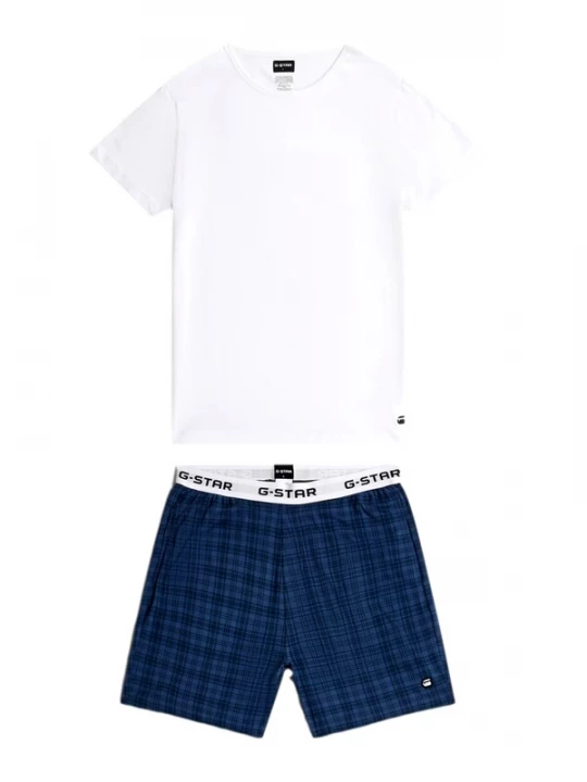 Foto van product G-STAR Pyjama kort blauw / donkerblauw / wit