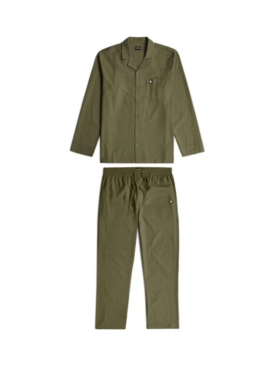 Foto van product G-STAR Pyjama lang 'Tee and Pant Pyjamas Set' groen