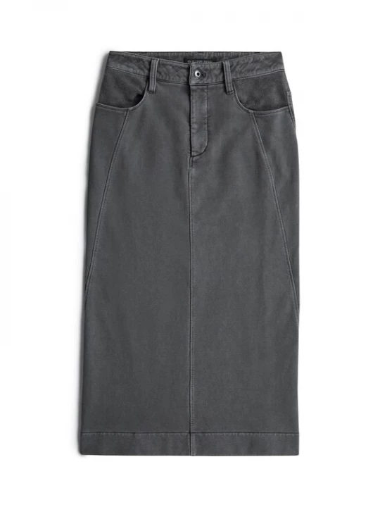 Foto van product G-STAR Rok 'Washed Midi Sweater ' grijs