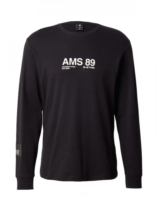 Foto van product G-STAR Shirt 'Ams 89' zwart / wit