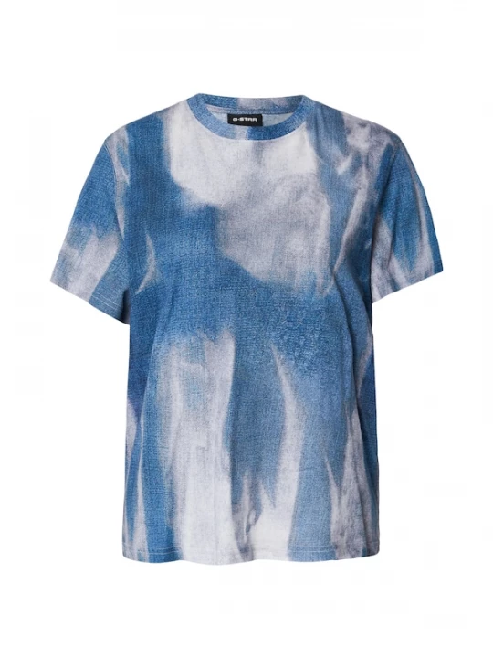 Foto van product G-STAR Shirt blauw denim / grijs / wit