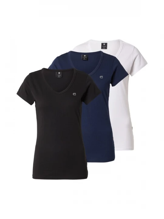 Foto van product G-STAR Shirt donkerblauw / zwart / wit