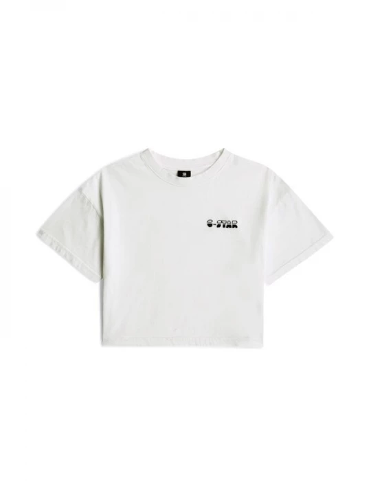 Foto van product G-STAR Shirt 'Girls Cropped Relaxed T-Shirt' wit